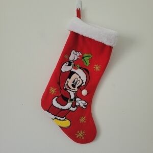Disney© Santa Mickey Mouse Stocking With Plush Cuff for Christmas